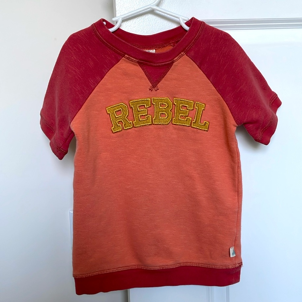 3/$10 Boys Orange Rebel Tshirt 5T